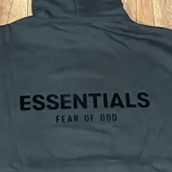 Essentials Fear of God Stretch Limo Black Hoodie and Sweatpants Set - Picture 5 of 16